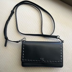 *PRICE DROP* Michael Kors Studded Phone Crossbody in Charcoal/Gunmetal